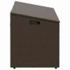  barna polyrattan kerti tárolóláda 110x50x58 cm
