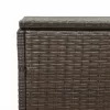  barna polyrattan kerti tárolóláda 110x50x58 cm