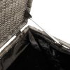  szürke polyrattan kerti tárolóláda 110x50x58 cm