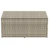  világosszürke polyrattan kerti tárolóláda 110x50x58 cm