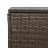  barna polyrattan kerti tárolóláda 220x50x58 cm