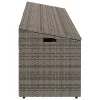  szürke polyrattan kerti tárolóláda 220x50x58 cm