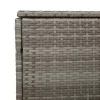  szürke polyrattan kerti tárolóláda 220x50x58 cm