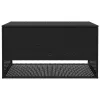  fekete polyrattan kültéri párna doboz 100x55x55,5 cm
