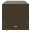  barna polyrattan kültéri párna doboz 100x55x55,5 cm