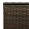  barna polyrattan kültéri párna doboz 100x55x55,5 cm