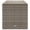  szürke polyrattan kültéri párna doboz 100x55x55,5 cm