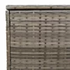  szürke polyrattan kültéri párna doboz 100x55x55,5 cm
