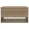  bézs polyrattan kültéri párna doboz 100x55x55,5 cm
