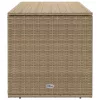  bézs polyrattan kültéri párna doboz 100x55x55,5 cm