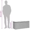  világosszürke polyrattan kerti pad párnával 110x40x44 cm