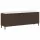 barna polyrattan kerti pad párnával 110x30x40,5 cm