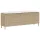  bézs polyrattan kerti pad párnával 110x30x40,5 cm