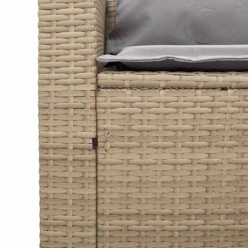  5 részes polyrattan kerti kanapé garnitúra párnákkal stackable