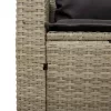  5 részes polyrattan kerti kanapé garnitúra párnákkal stackable