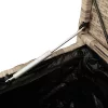  bézs polyrattan kerti tárolópad párnával