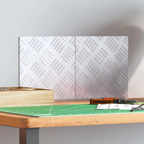  Alumínium Gyémántmintás lépcsőfokok 2 db Csúszásmentes 20x20 cm