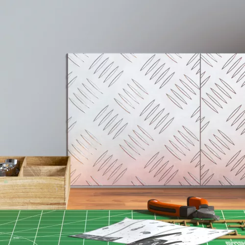  Alumínium Ellenőrző Lemezek 2 db Csúszásmentes 20x20 cm