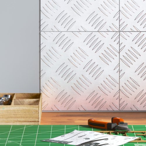  Alumínium gyémántlemezek 4 db Csúszásmentes 20x20 cm