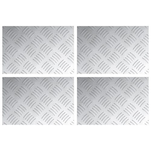  Alumínium lépcsőfokok 4 db Csúszásmentes 30x20 cm