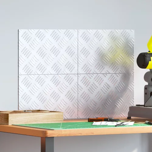  Alumínium mintás lemezek 4 db Csúszásmentes 30x20 cm