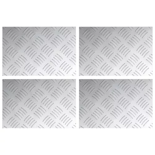  Alumínium mintás lemezek 4 db Csúszásmentes 30x20 cm