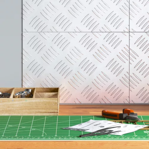  Alumínium mintás lemezek 4 db Csúszásmentes 30x20 cm