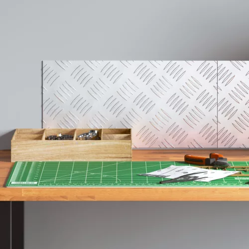  Alumínium Kockás Lapok 2 db Csúszásmentes 40x20 cm