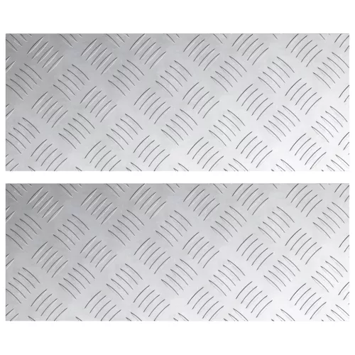  Alumínium Sakktábla Lemezek 2 db Csúszásmentes 50x20 cm