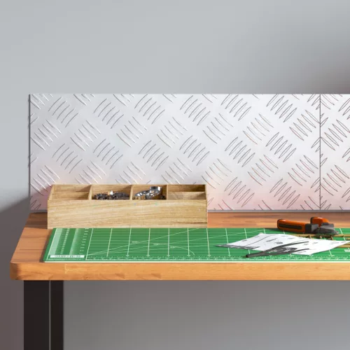  Alumínium Sakktábla Lemezek 2 db Csúszásmentes 50x20 cm