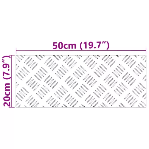  Alumínium Sakktábla Lemezek 2 db Csúszásmentes 50x20 cm