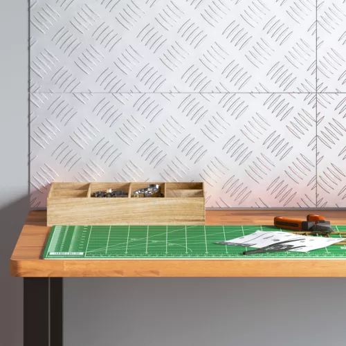  Alumínium Kockás Lemezek 4 db Csúszásmentes 50x20 cm