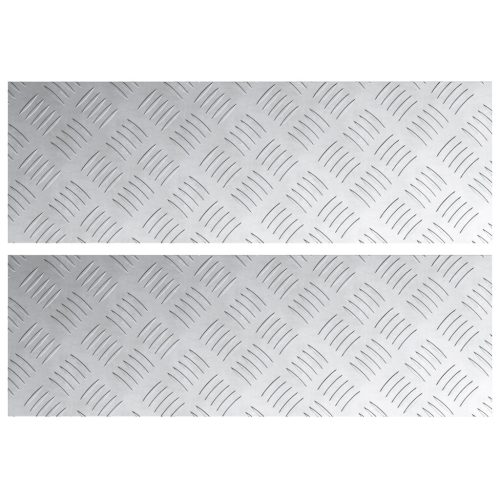  Alumínium Bordázott Lemezek 2 db Csúszásgátló 60x20 cm