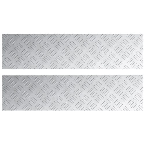  Alumínium Chevron lemezek 2 db Csúszásgátló 80x20 cm
