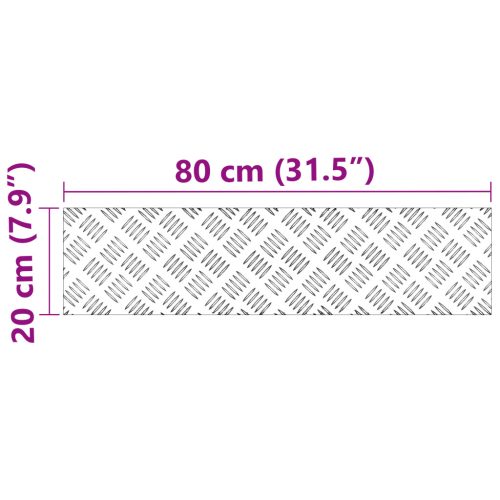  Alumínium lépcsőfokok 2 db Csúszásmentes 80x20 cm