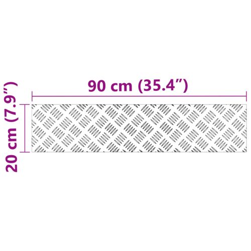  alumínium kockás lapok 4 db csúszásmentes 90x20 cm