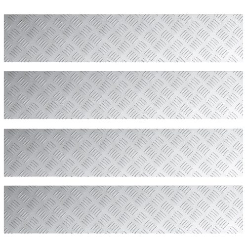  Alumínium Kockás Lehetőségek 4 db Csúszásmentes 100x20 cm