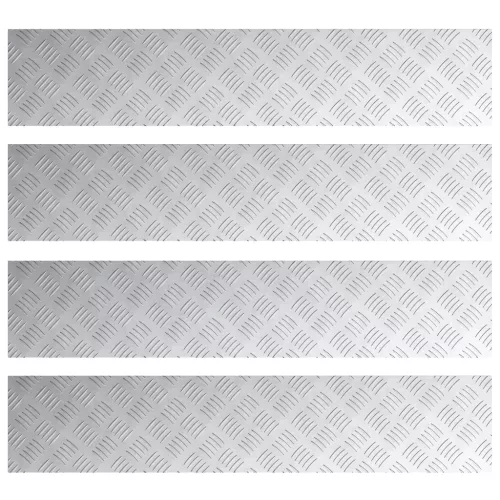  Alumínium Gyémántmintás 4 db Csúszásmentes 100x20 cm