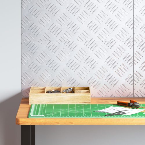  Alumínium ellenőrzőlemezek - 4 csomag, csúszásmentes, 50x25 cm