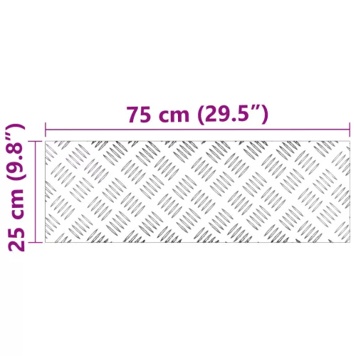  Alumínium rácsos lemezek 2 db Csúszásmentes 75x25 cm