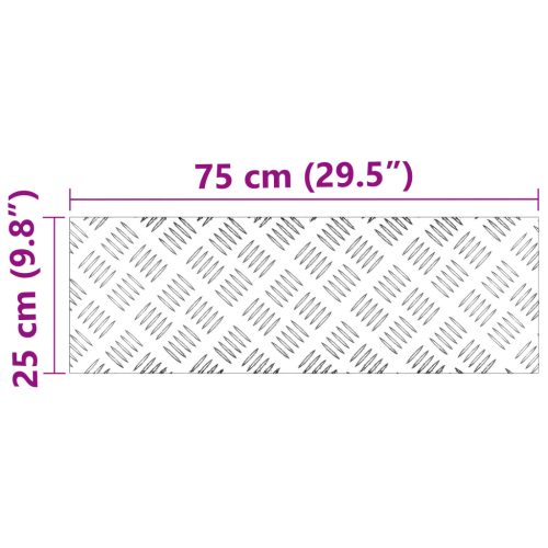  Alumínium ellenőrző lemezek 4 db Csúszásgátló 75x25 cm