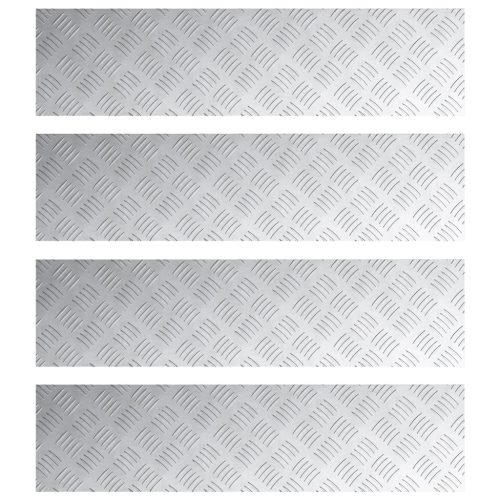  Alumínium ellenőrző lemezek 4 db Csúszásmentes 100x25 cm