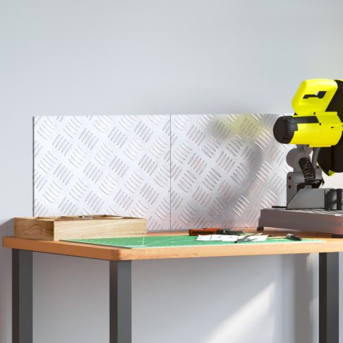  Alumínium Ellenőr Kockák - 2 Csomag, Csúszásmentes, 40x30 cm