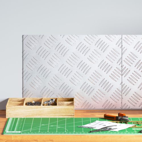  Alumínium csekkolólemezek 2 db Csúszásmentes 40x30 cm