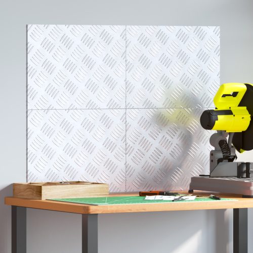  Alumínium rácsos lemezek 4 db Csúszásmentes 40x30 cm