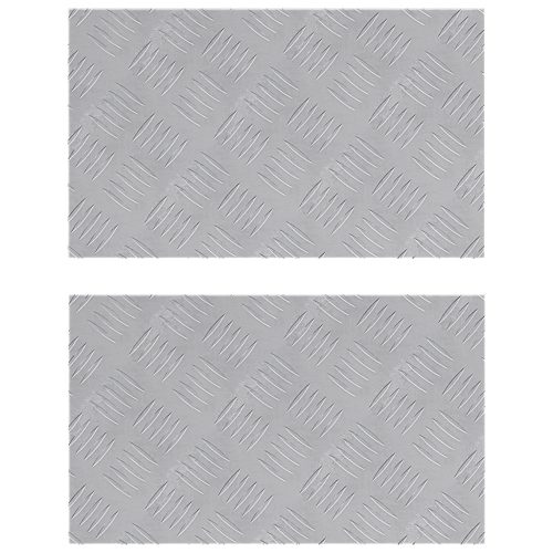  Alumínium Csekkelő Lemezek 2 db Csúszásgátló 50x30 cm