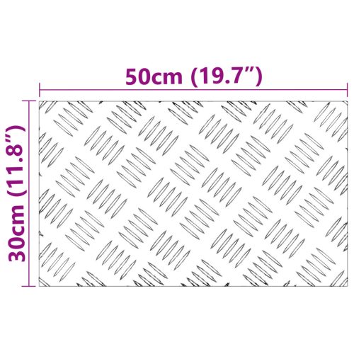  Alumínium Csekkelő Lemezek 2 db Csúszásgátló 50x30 cm