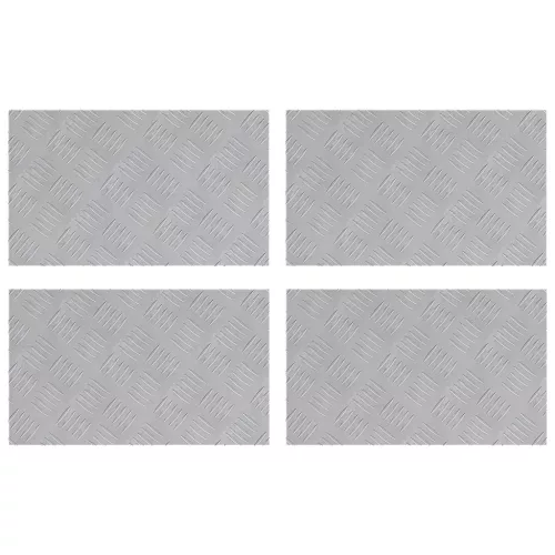  Alumínium Ellenálló Lapok - 4 db-os készlet, Csúszásmentes, 50x30 cm