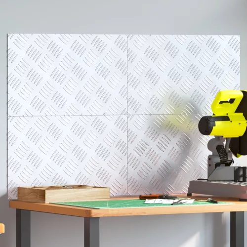  Alumínium Ellenálló Lapok - 4 db-os készlet, Csúszásmentes, 50x30 cm