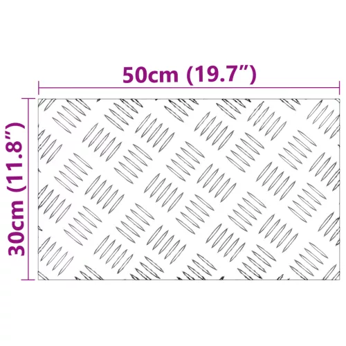  Alumínium Ellenálló Lapok - 4 db-os készlet, Csúszásmentes, 50x30 cm